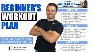 free 4 week beginners workout plan total body workout plan to lose weight and tone muscle