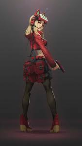 It is generally an attribute of tsunderes, kuuderes, and particularly badass action girls. 64 Badass Cyberpunk Girl Concept Art Female Character Designs