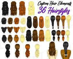 Download Custom Hairstyles Clipart Hairstyles Elegant Womens Hairstyles Long Hair Short Hair Diy Custom Girls Planner Basic Hairstyles Hair Styles Hair Clipart