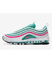 Nike Air Max 97 Womens South Beach White Pink Green Trainers Air Max 97 Nike Air Max Nike Air Max 97