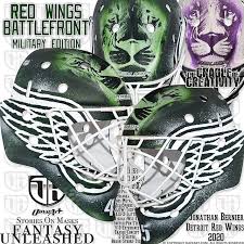 The blue cross blue shield of michigan and red wings announced. Red Wings Battlefront Military Edition Jonathan Bernier Flickr