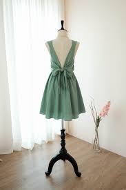 Sage Green Bridesmaid Dress Sage Green Dress Green Cocktail Dress Wedding Prom Dress Cocktail Party Dress Evening Dress Backless Dress Green Cocktail Dress Green Bridesmaid Dresses Dresses
