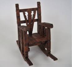 dollhouse rocking chair and table wood clothes pin 1970s furniture set flower vase tramp art folk art rocking chair clothes pins wood clothes