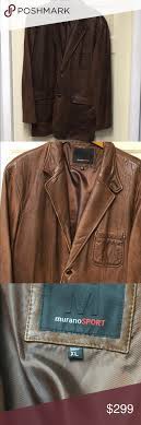 Men S Murano Sport Leather Jacket Like New Cond Leather Jacket Jackets Like New