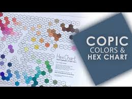 My Copic Collection Coloring The Hex Chart Youtube