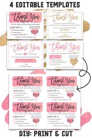 These printable birthday cards will save you time, money, while not compromising on style. Business Printable Thank You For Your Order Card Etsy Printable Thank You Cards Personalized Thank You Cards Small Business Cards