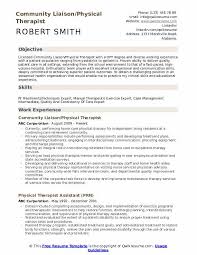 Physical Therapist Resume Samples Qwikresume