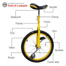 Parts Of A Unicycle Unicycle Balance Exercises Bicycle