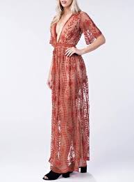 Honey Punch As You Wish Embroidered Lace Maxi Dress With Contrasting Detailing Women Tan Lace Maxi Dress Maxi Dress Dresses