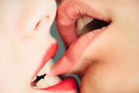 Premium Photo | Sensual female lips kissing lesbian pleasures oral pleasure  couple girls kissing lips close up sensu