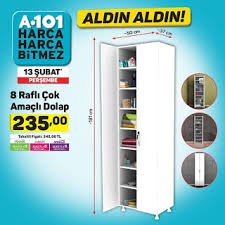 01 ekim 2020 tarihinden itibaren a101 market mağazalarından satın alınabilir. 13 Subat A101 Aktuel Katalogu Dolaplar Subat Urunler