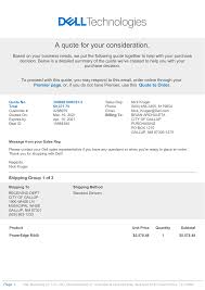 Your Dell Quote 3000081098701.2