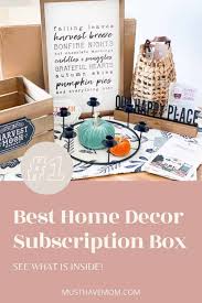 Home Decor Subscription Box Unboxing In 2020 Home Decor Boxes Cool Gifts For Women Diy Kid Activities