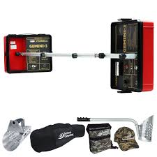 2)how do they differ from a regular, standard vlf detector with an extra large search coil on it? Fisher Gemini 3 Deep Seeking 2 Box Metal Detector Bundle With Two Sand Scoops Carry Bag And More Serious Metal Detecting Metal Detector Metal Detecting Carry On Bag
