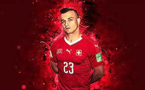 Download Wallpapers 4k Xherdan Shaqiri Abstract Art Swissland National Team Fan Art Shaqiri Soccer Footballers Neon Lights Swiss Football Team Besthqwa Fan Art National Football Teams Football Team