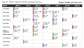 Schedules can be viewed on the kronos mobile app. Printing The Schedule When I Work Help Center