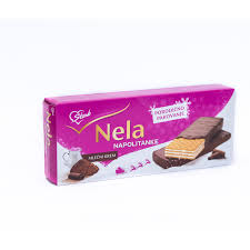 A wafer is a crisp, often sweet, very thin, flat, light and dry cookie, often used to decorate ice cream, and also used as a garnish on some sweet dishes. Napolitanke Nela 264g Stark Gomarket