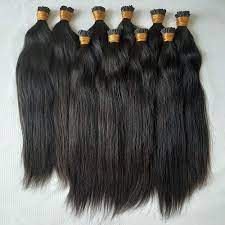 With simple tools like clamp tools and a pack of microbeads, a hairstylist can finish the whole head in 2 hours. Irhe Women Cuticle Aligned Virgin Straight Keratin I Tip Hair Extensions For Parlour Pack Size Available 8 40 Inch Rs 7200 Pack Id 9638150833