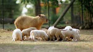 Capybaras (hydrochoerus hydrochaeris) are the worlds largest rodent. Yuri Victor On Twitter What S Up With Capybaras Chilling With Other Animals Https T Co Slzqptklxs