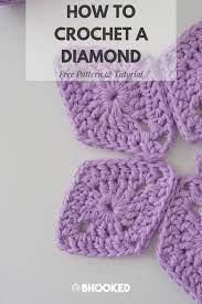 Crochet Diamond Instructions And Beginner Friendly Video Tutorial Crochet Hexagon Granny Square Crochet Pattern Crochet Ripple