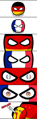 Polandball, also known as countryballs, is an art style occasionally used in online comics, in which countries are typically personified as spherical characters decorated with their country's flag. Caught In The Crossfire