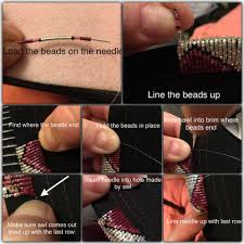 How To Bead A Hat Brim How To Bead A Hat Brim Beaded Hat Bands How To Make Beads