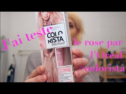 The hexadecimal rgb code of pastel pink color is #dea5a4 and the decimal is rgb(222,165,164). J Ai Teste Le Rose De L Oreal Colorista Youtube