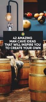 You'll love these man cave ideas which use natural raw & masculine materials to design a bold and relaxing home retreat. 42 Amazing Man Cave Ideas That Will Inspire You To Create Your Own