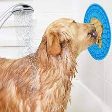 Dog Feeding Lick Mat Silicone Bath Distraction Toy Shower Grooming Accessory Peanut Butter For Dogs Pets Frozen Dog