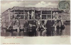 Deniz Hamamindan Kadinlar Plajina Ekrembugraekinci Com1920 Lerde Samsun Da Bir Deniz Hamami Kartpostal Plaj Fotograf