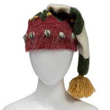 Christmas elf hat knitting pattern. Striped Elf Hat Accessories Met Opera Shop