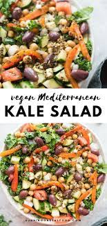 Mediterranean Kale Salad Recipe Diet Salad Recipes Kale Salad Salad Recipes