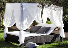 I got the idea of a poolside daybed and started searching for the perfect one. Home Dzine Garden Relax Outdoors In A Daybed