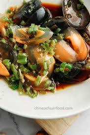 Century Egg Salad Pidan Salad China Sichuan Food Century Eggs Recipe Century Egg Egg Salad
