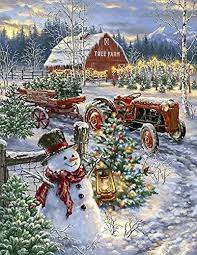 Often these 500 piece christmas jigsaw puzzles measure, once finished, the same as those of 1000 pieces (usually the case with ravensburger), but the pieces are much larger. Amazon Com Springbok S 500 Piece Jigsaw Puzzle Christmas Tree Farm Toys Games