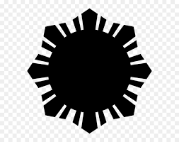 Background watermark in the item image is not part of the sticker. Philippine Flag Sun Symbol Black Silhouette Vector Philippine Flag Sun Clipart Hd Png Download Vhv