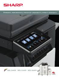 Additional products (not listed in left menu) electronic organisers link software. Sharp Mx 2640n Brochure Specs Pdf Download Manualslib
