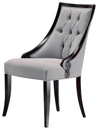 Chic Capitonne Armchair Transitional Dining Chairs By Modenese Gastone Luxury Classic Furn In 2020 Custom Dining Chairs Art Deco Dining Chair Luxury Dining Chair