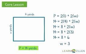Find Missing Side Lengths Using The Formula For Perimeter Learnzillion