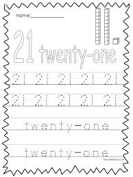10 printable numbers 21 30 tracing worksheets etsy india