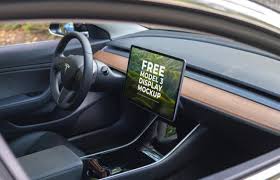 Download Tesla Model 3 Display Mockups Mockup World PSD Mockup Templates