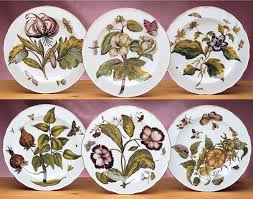 4 anchor hocking holiday wreath ironstone 7 cereal bowls w/ red & green trim. Mottahedeh Milestone And R Haviland C Parlon