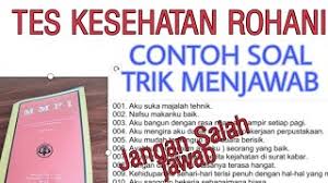 Mmpi = multiphasic minezota adalah tes untuk menilai kejiwaan seseorang.yuk ikuti video ini, semoga bermanfaat. Daftar Kunci Jawaban 567 Soal Tes Psikologi Mmpi