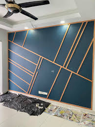 Corak cat dinding kreatif yang tidak pernah disangka yaitu menduplikasi motif batu bata ternyata hanya menggunakan spons saja. 10 Gambar Corak Board Dan Batten Accent Wall Atau Feature Wall Viral Semasa Pkp Di Malaysia 2020 Apakata Mommy