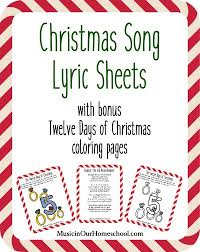 Millions of searchable song lyrics at your fingertips. Christmas Printable Set Music In Our Homeschool