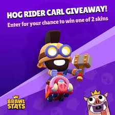Here i'm giving away 2 of the newest skin in brawl stars, hog rider carl! Brawl Stats On Twitter Want To Make Chance To Win The Hog Rider Carl Skin Check How To Enter This Giveaway At Https T Co 10kv1xa5e3 7clashiversary Winbrawlskins Https T Co Vqtz7xpqbc