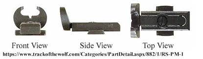 If the shooter wants to raise the strike of the round to hit a target at an intermediate distance, he elevates the tip of the front sight to the middle of the horns of the buckhorn rear sight. Winchester 1866 Semi Buckhorn Rear Sight Sass Wire Sass Wire Forum