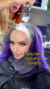 Alli Hairdresser with Purple Hair