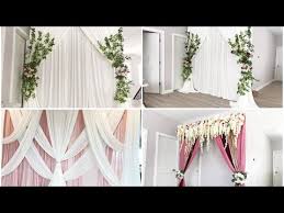The most common wedding decor ideas material is cotton. Diy Wedding Backdrop Diy Draping Diy Quick Backdrop Designs Youtube