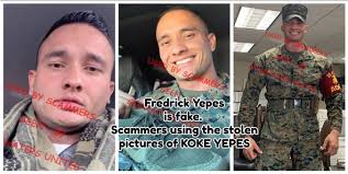 FREDRICK YEPES https://www.facebook.com/prakash.pandya.7186 URL IS PRAKASH  PANDYA From San Jose, California ~ ➡️➡️MILITARY ROMANCE SCAM➡️➡️ USING KOKE  YEPES../ U.S. MARINES 🚩WIDOWED...2 CHILDREN 🚩RETIRING FROM THE ARMY (in a  Marine's Uniform ...